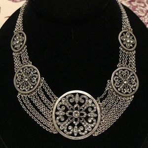 Swarovski chandelier silver crystal statement